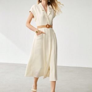 Vestido camisero con cinturón