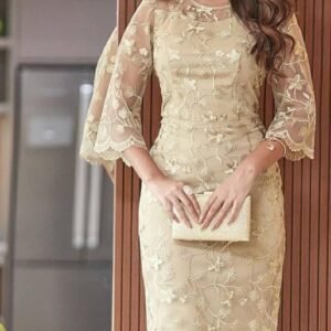 Vestido de encaje elegante