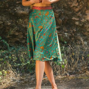 Falda pareo estampada