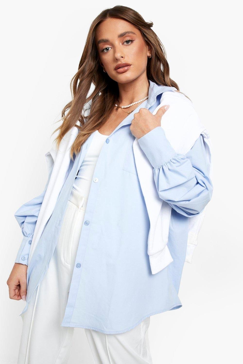 Camisa oversize estilo boyfriend - Image 1